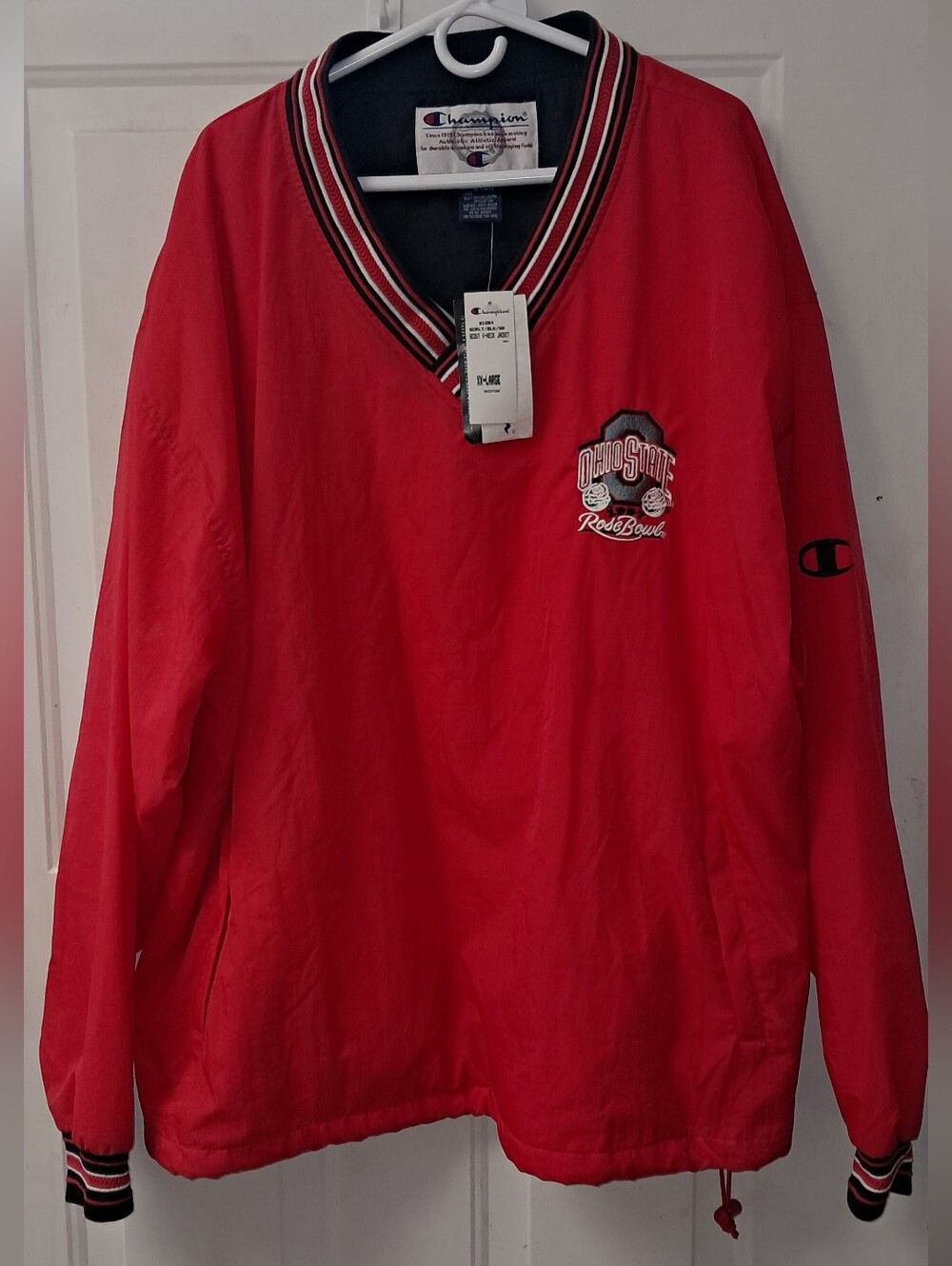 Vtg. NWT. Champion Ohio St. Buckeyes "1997 Rose Bowl" Men,s XXL Pullover Jacket.